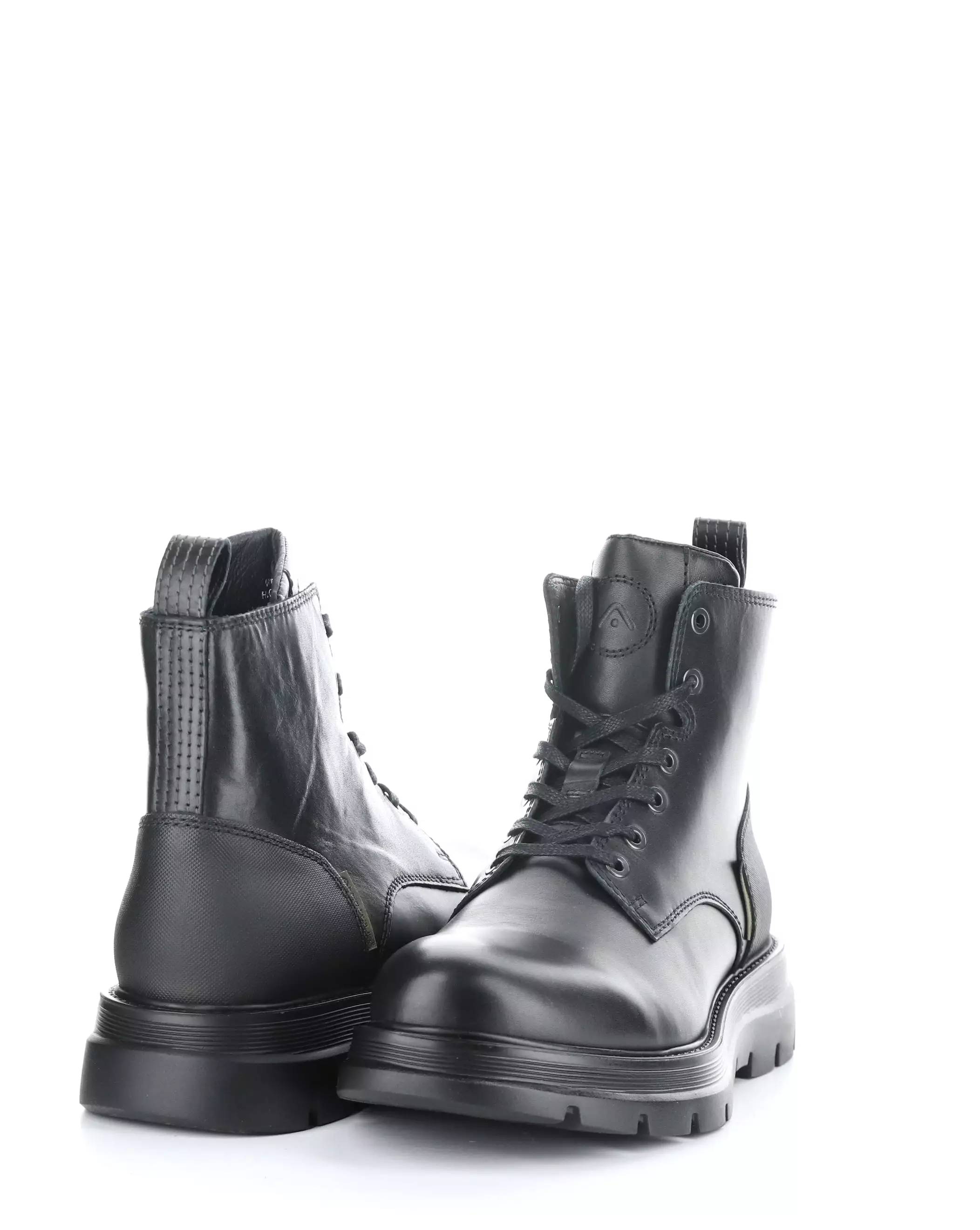 11759 BLACK Round Toe Boots