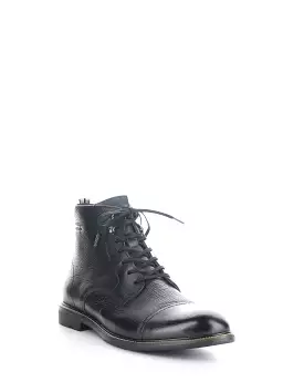 13063 BLACK Round Toe Boots