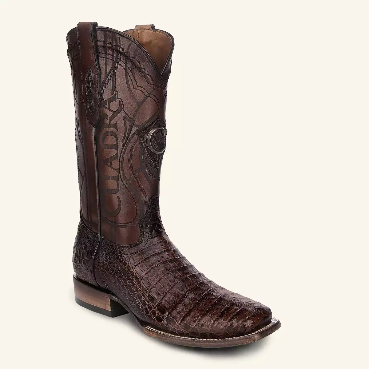 3Z2LFY - Cuadra honey cowboy rodeo caiman leather boots for men