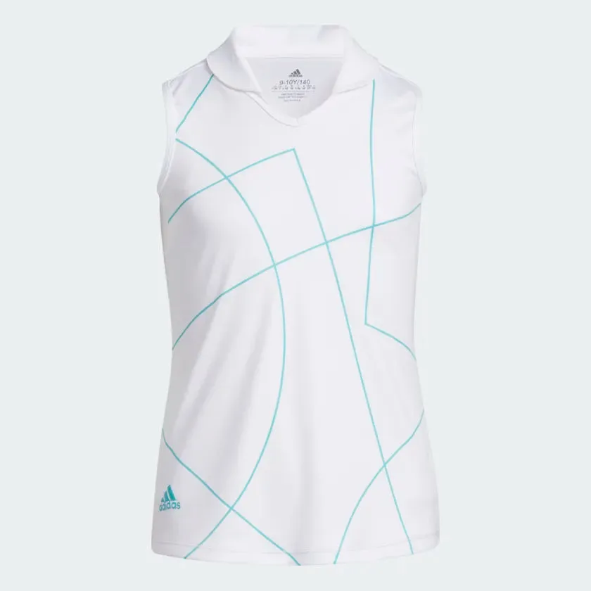 Adidas Girl's Sleeveless Polo HF3093