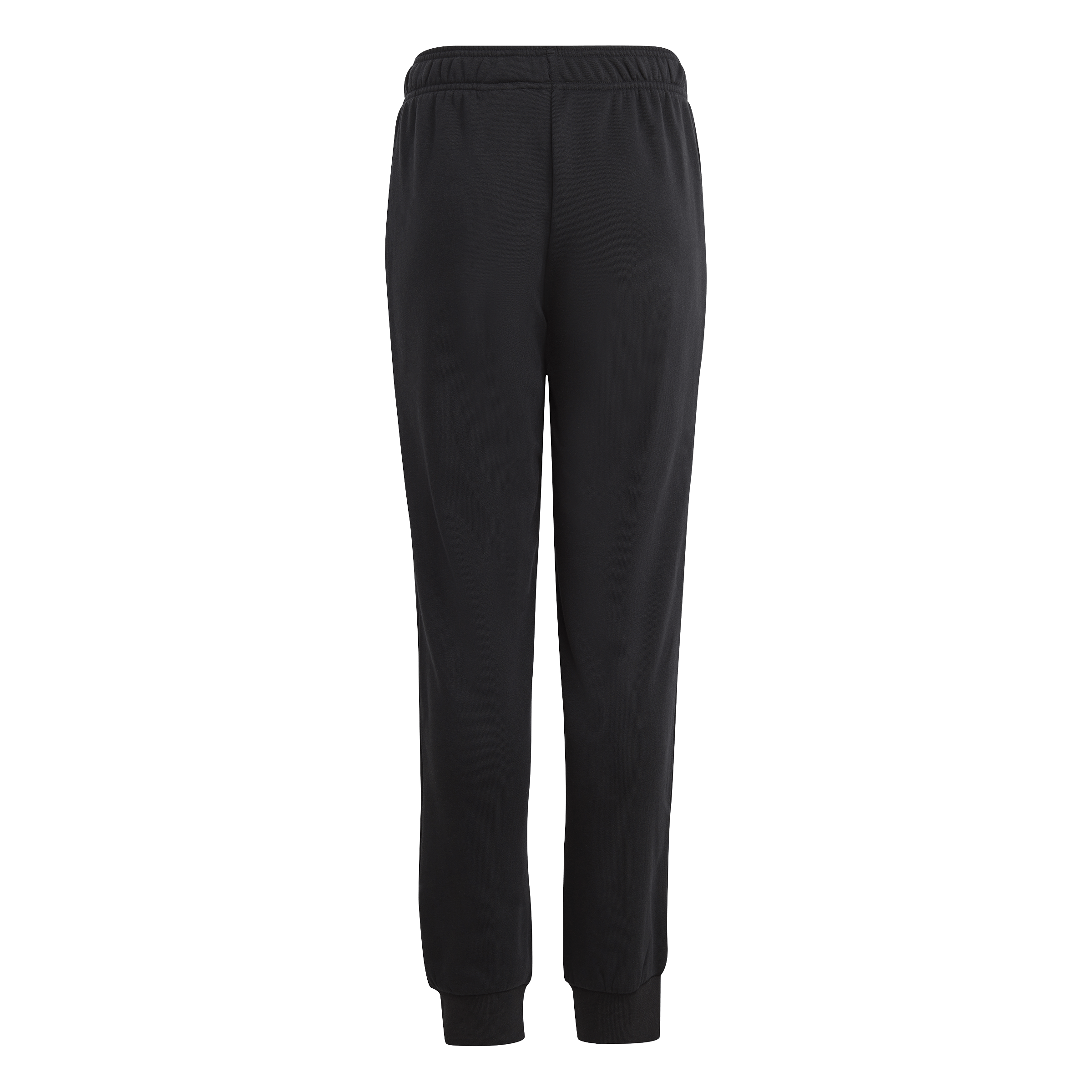 ADIDAS JUNIOR ESSENTIALS REGULAR FIT BIG LOGO COTTON BLACK TRACKPANTS