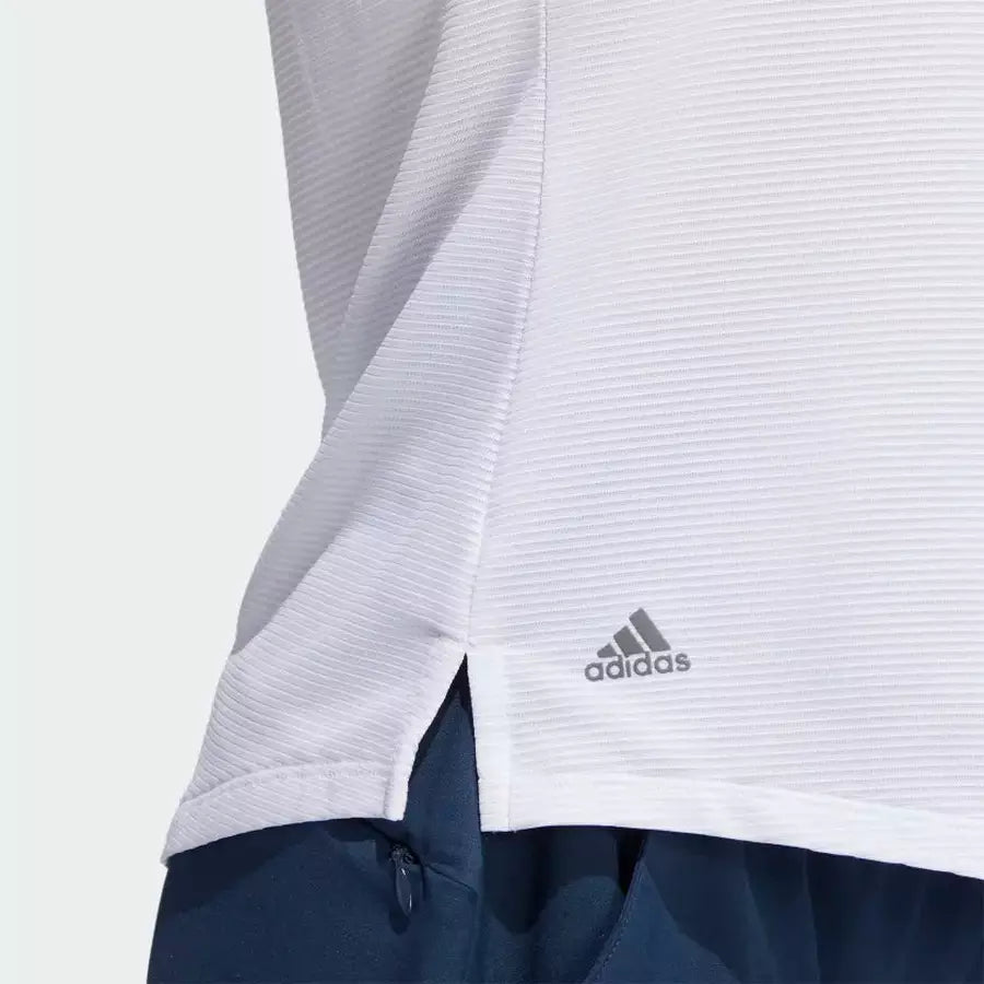 Adidas Ladies Sleeveless Polo Shirt White