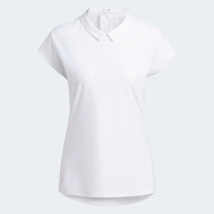 Adidas Ladies Sport Performance Jacquard Polo Shirt