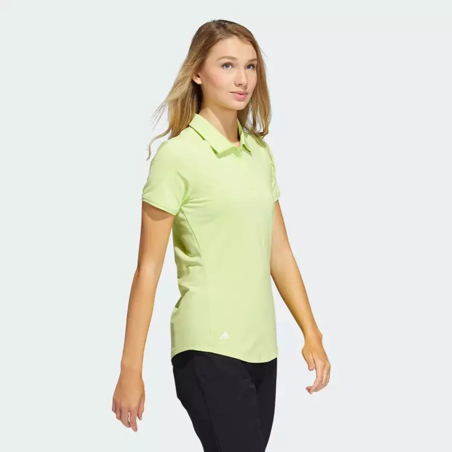 Adidas Ladies Ultimate365 Solid Polo Shirt Green