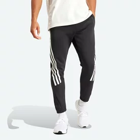 ADIDAS MEN'S FUTURE ICONS 3-STRIPES BLACK TRACKPANTS