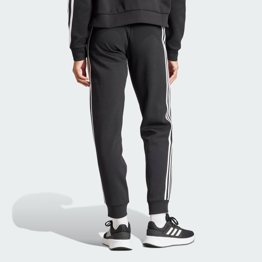 ADIDAS WOMEN'S FI 3S REG BLACK TRACKPANTS