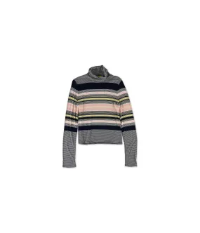 Aeropostale Womens Striped Turtleneck Pullover Sweater, TW1