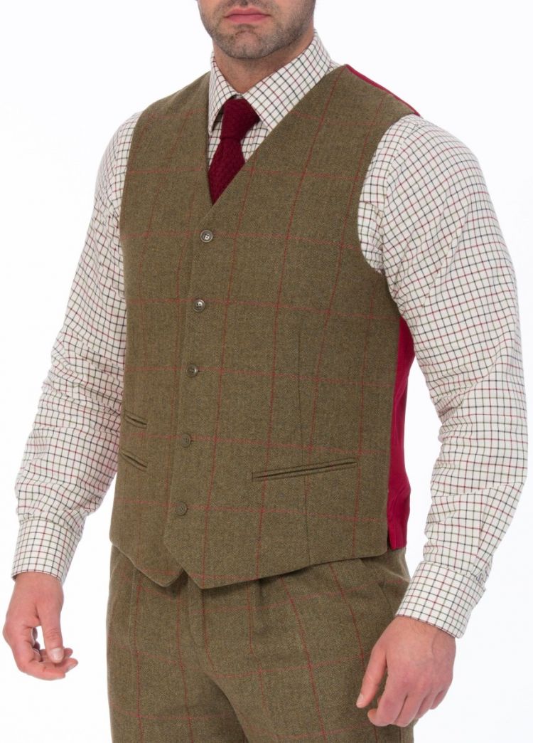 Alan Paine Combrook Lined-Back Waistcoat