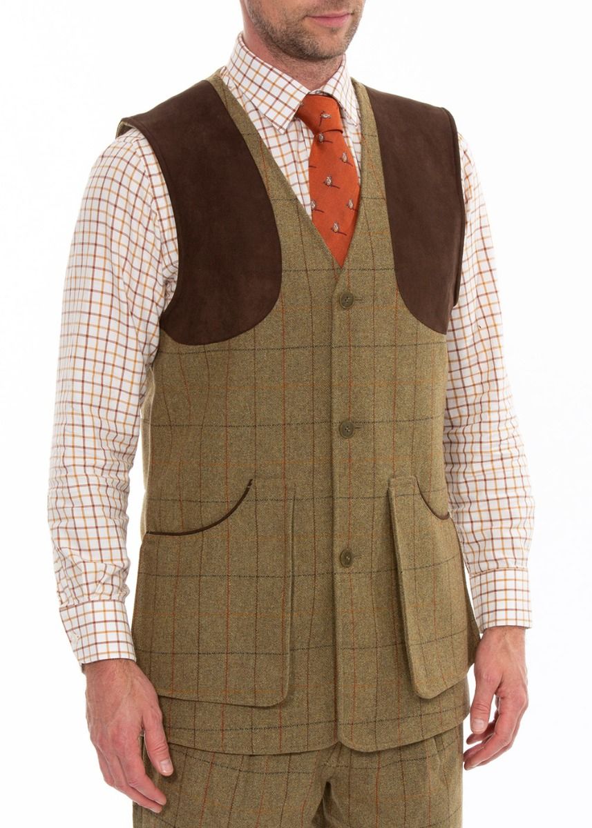 Alan Paine Combrook Tweed Shooting Waistcoat (Sale)