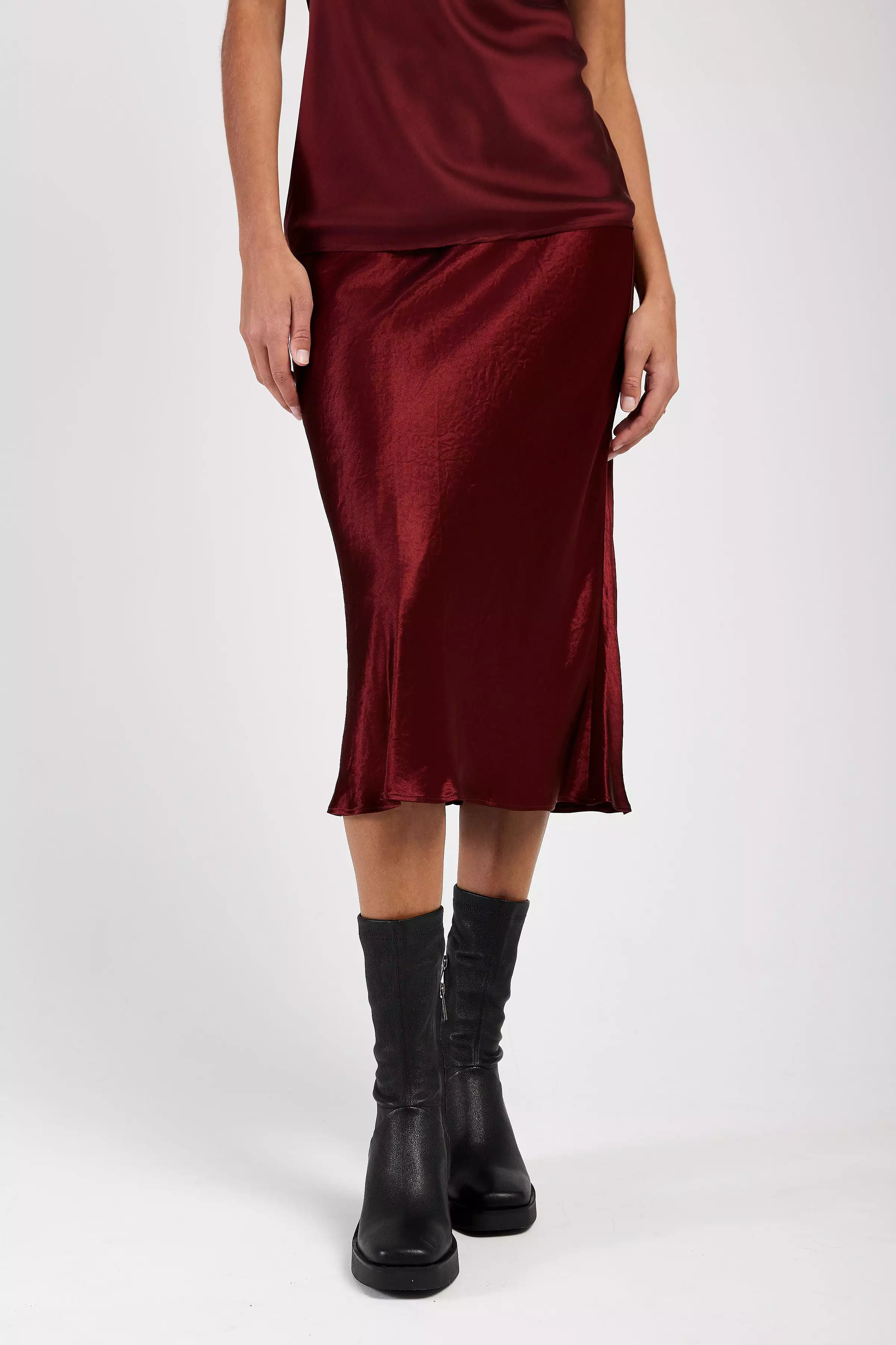 Alessio Skirt in Brick Red