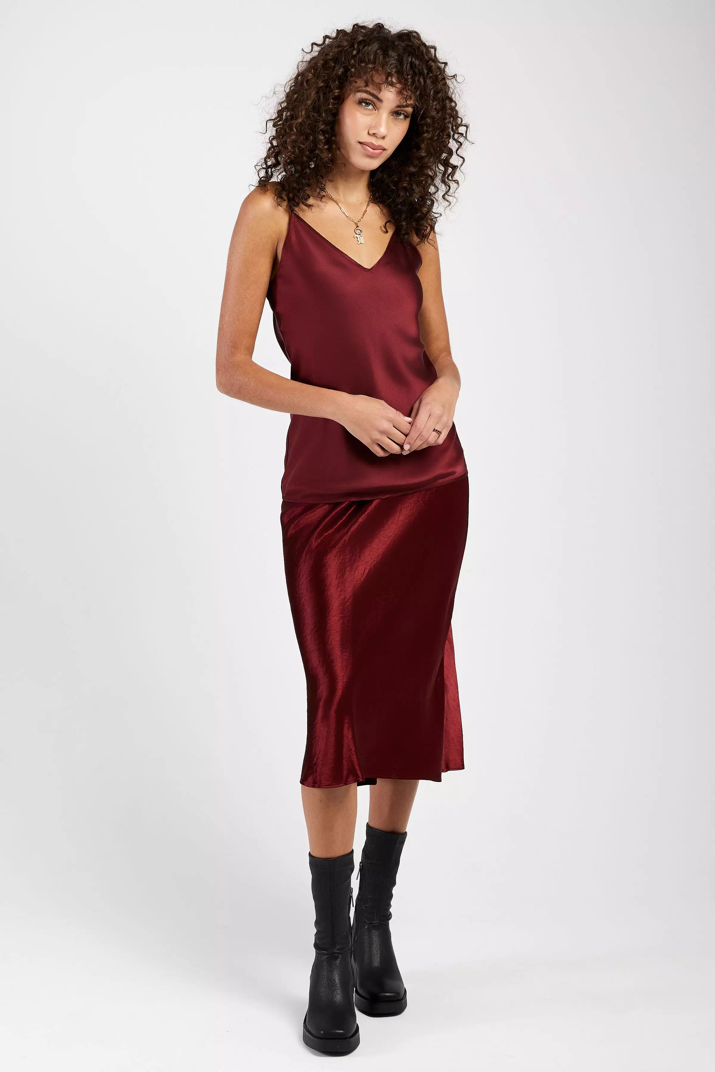 Alessio Skirt in Brick Red