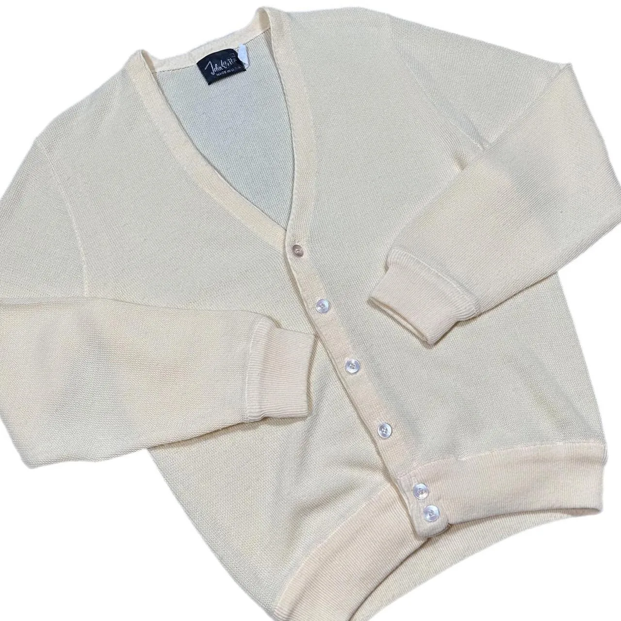 American Vintage Men's Cream Cardigan