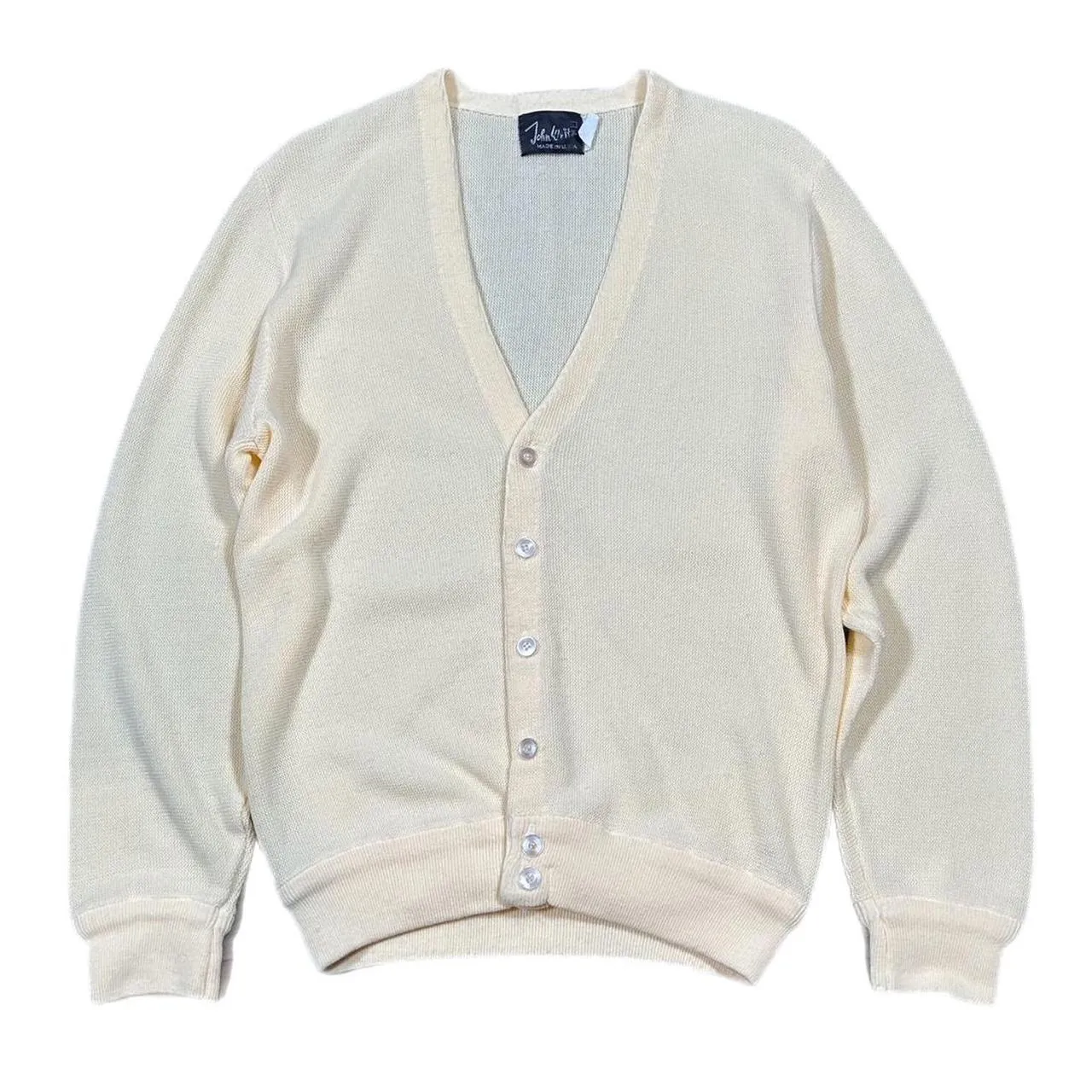 American Vintage Men's Cream Cardigan