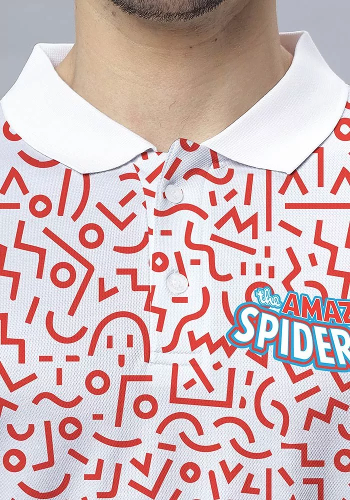 AOP Amazing Spiderman Printed Polo