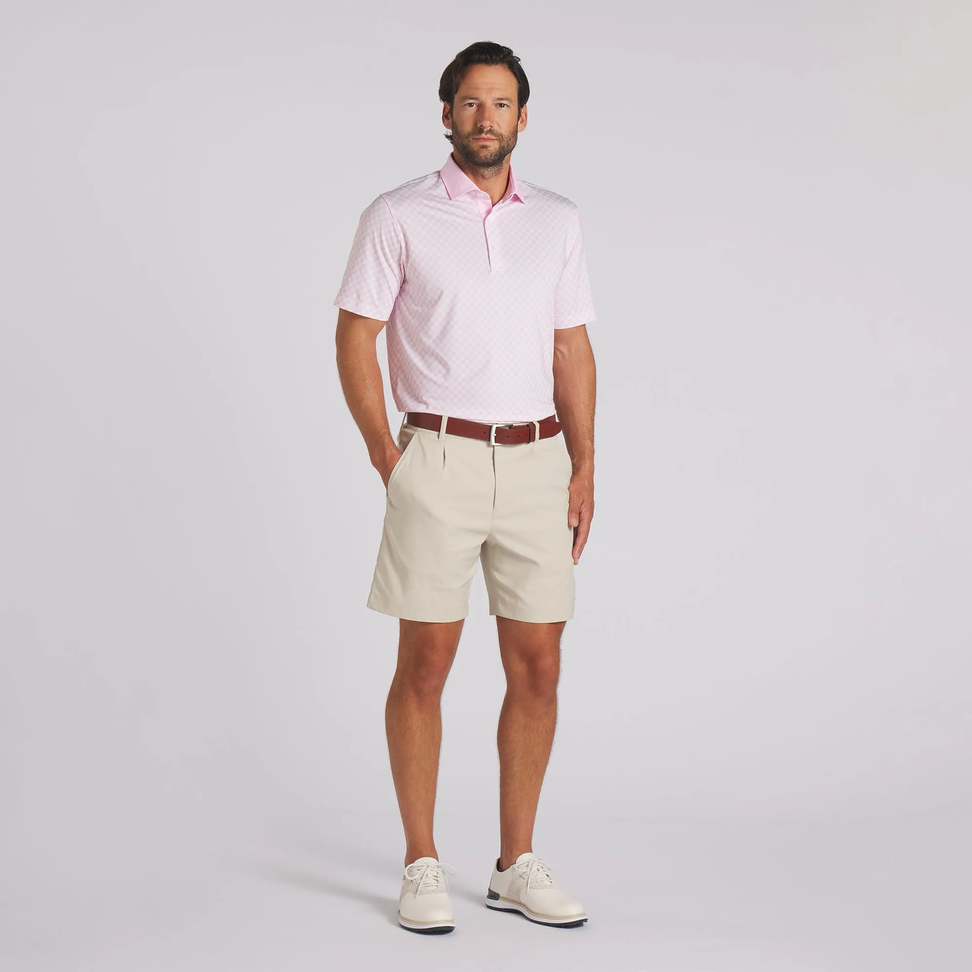 AP MATTR Checkered Golf Polo