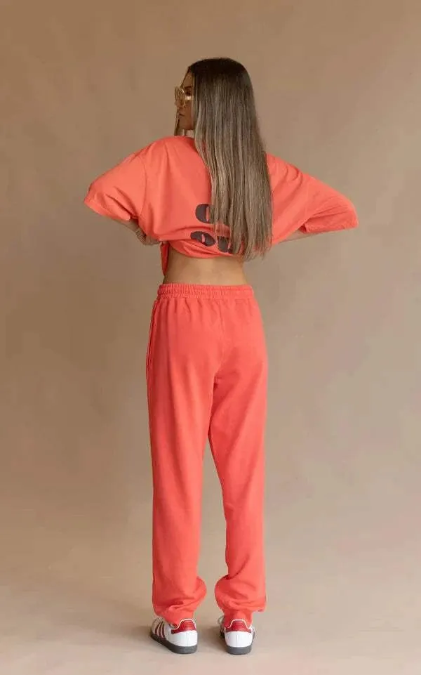   Araminta James Zip Ham Trackpant Coral  