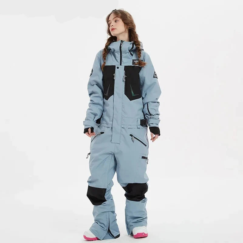 Ashore Ski Shop Extra Thick Women Ski Jumpsuits Straight Full Jumpsuits