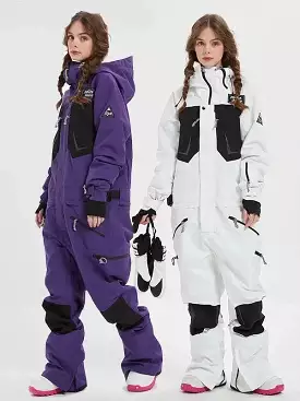 Ashore Ski Shop Extra Thick Women Ski Jumpsuits Straight Full Jumpsuits