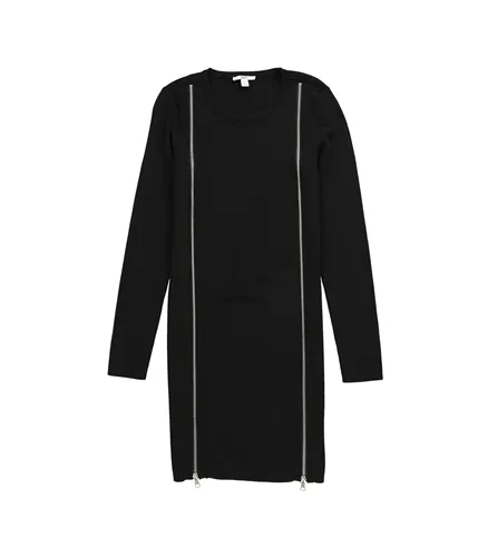 Bar Iii Womens Zippered Sweater Dress