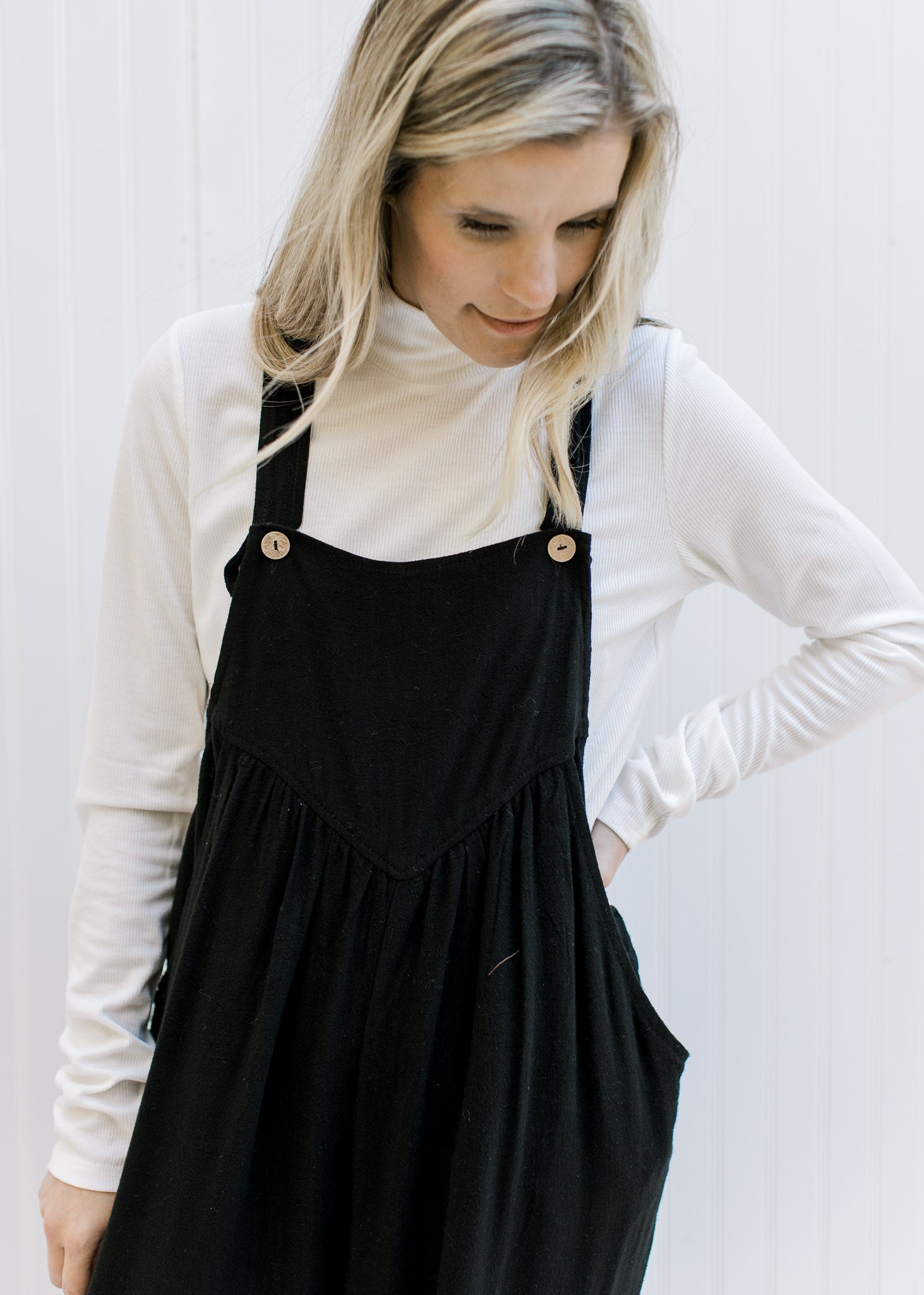 Black Button Jumpsuit