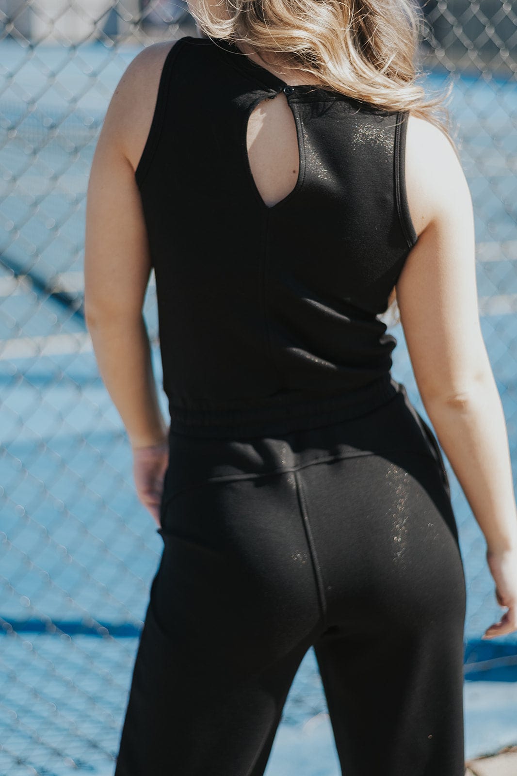 Black Keyhole Back Jumpsuit