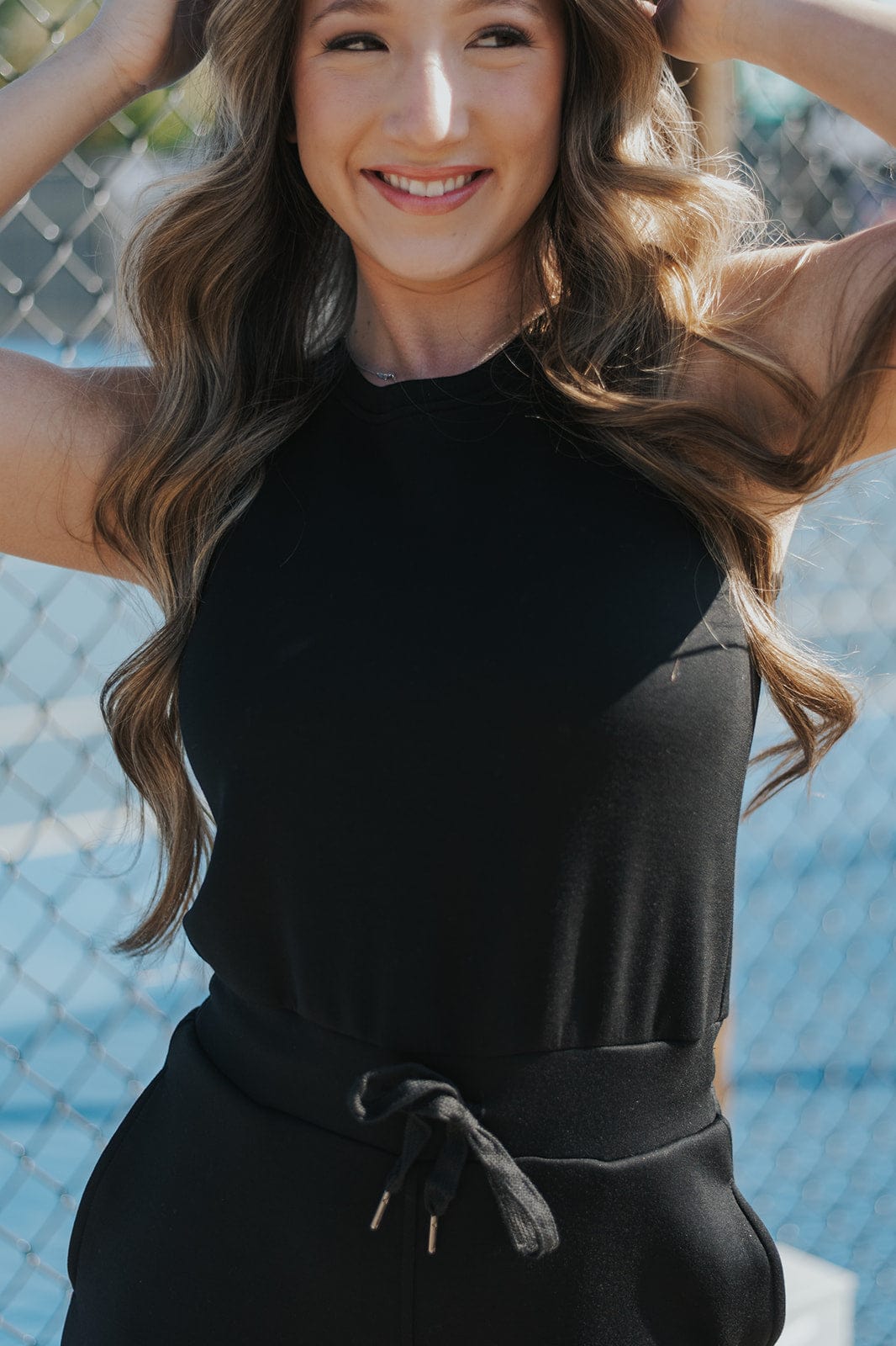 Black Keyhole Back Jumpsuit