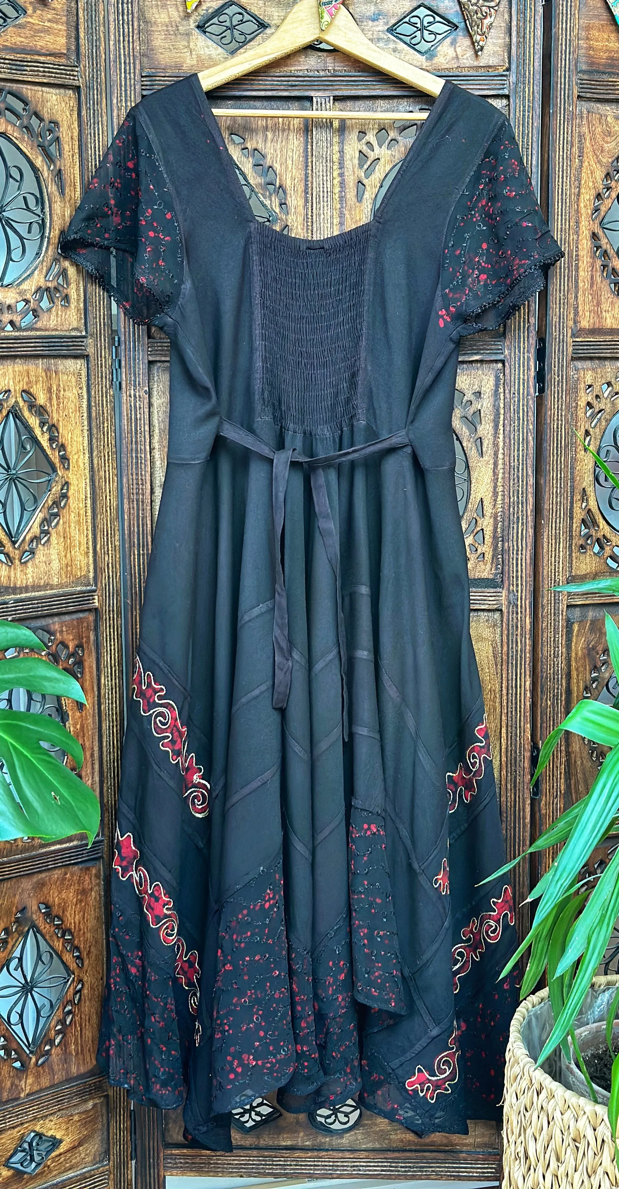 BLACK MOONDANCE DRESS  (M/L)