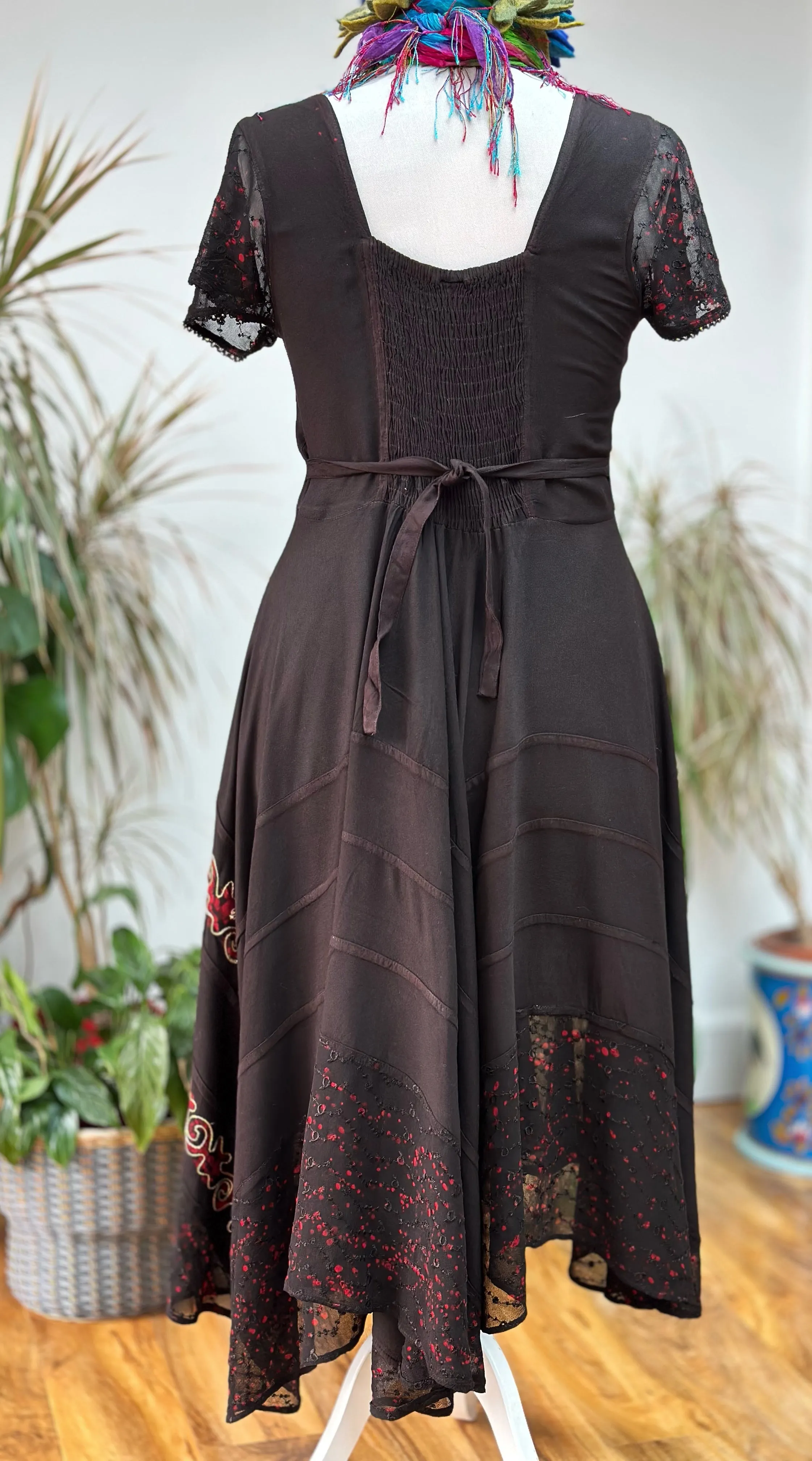 BLACK MOONDANCE DRESS  (M/L)