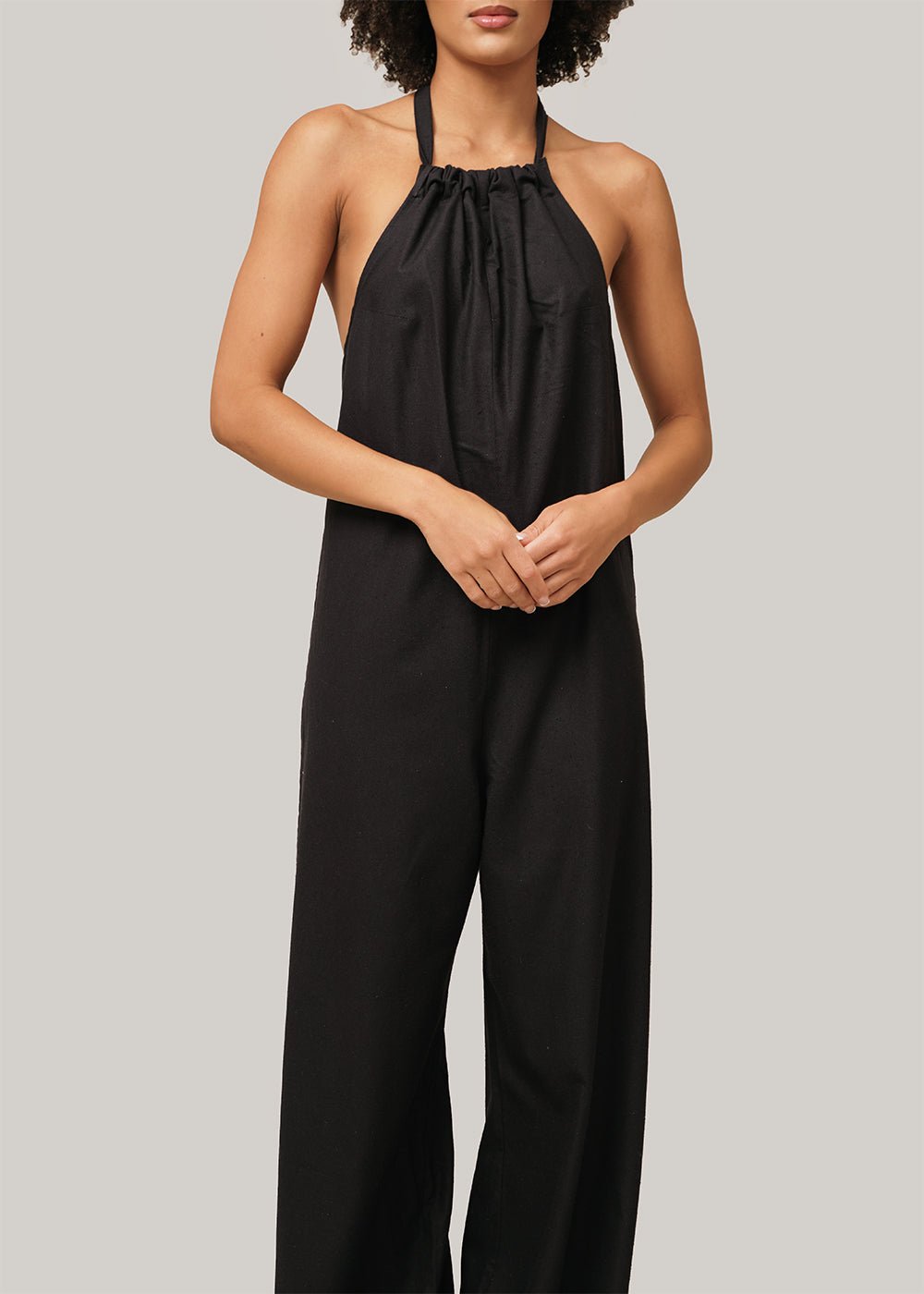 Black Trope Jumpsuit