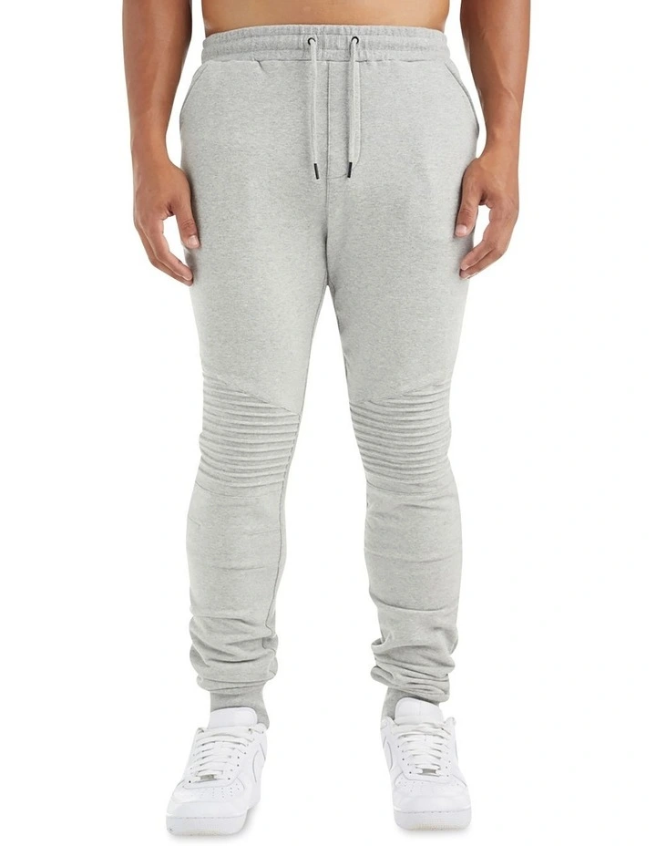 Bleecker Trackpant With Pin Tuck Grey Marle