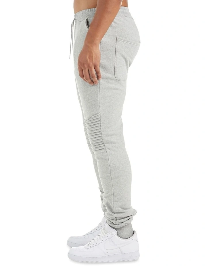 Bleecker Trackpant With Pin Tuck Grey Marle