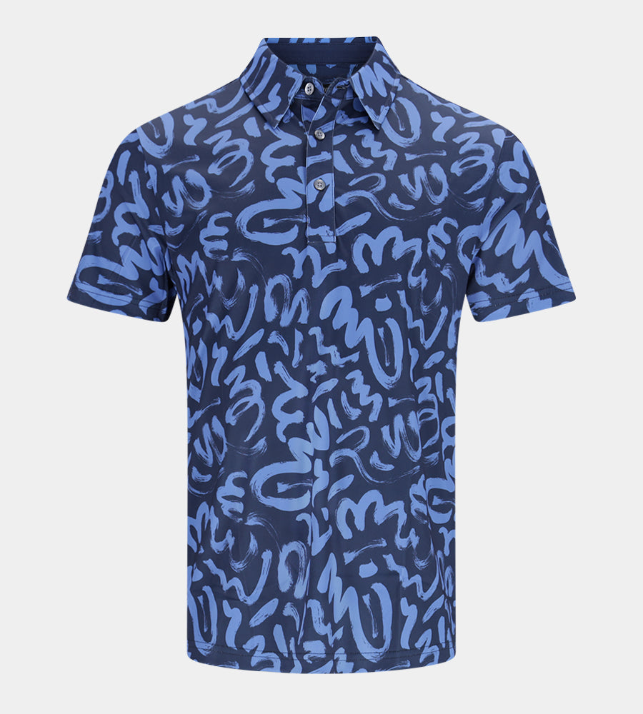 BRUSH POLO - NAVY