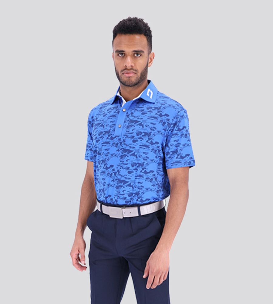 CAMO POLO BLUE