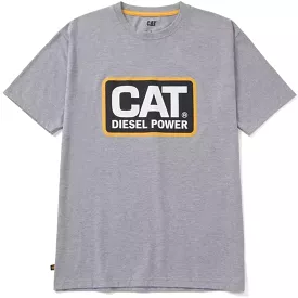 CAT Diesel Power Short Sleeve Men's Work T-Shirt 1510451 - Grey