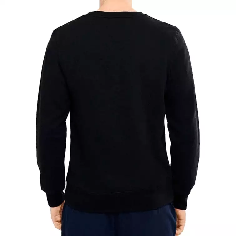 CHAMPION MEN'S SCRIPT BLACK CREW SWEATSHIRT