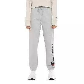 CHAMPION WOMEN'S SCRIPT HIGH WAIST GREY TRACKPANTS