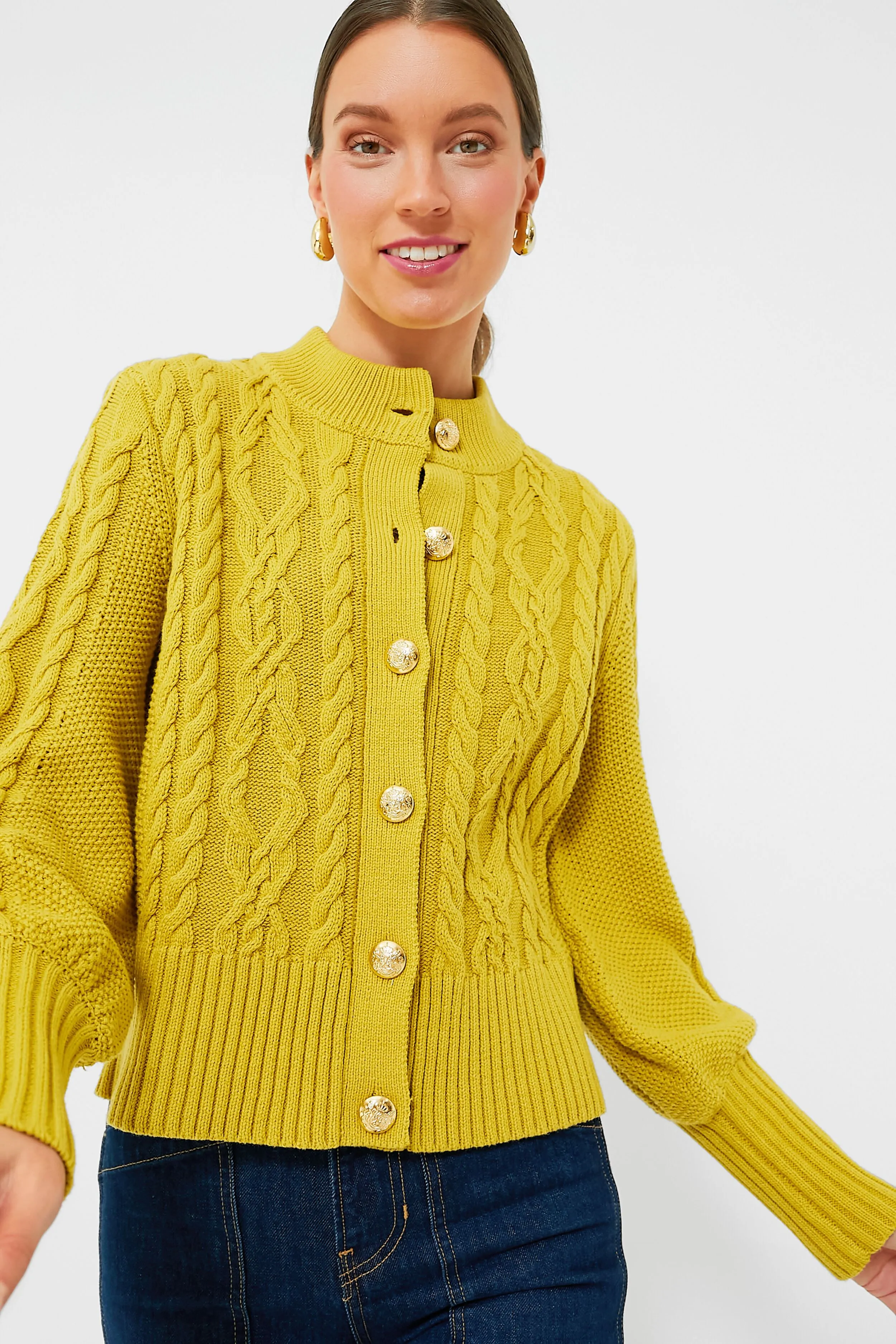 Chartreuse Colette Cardigan