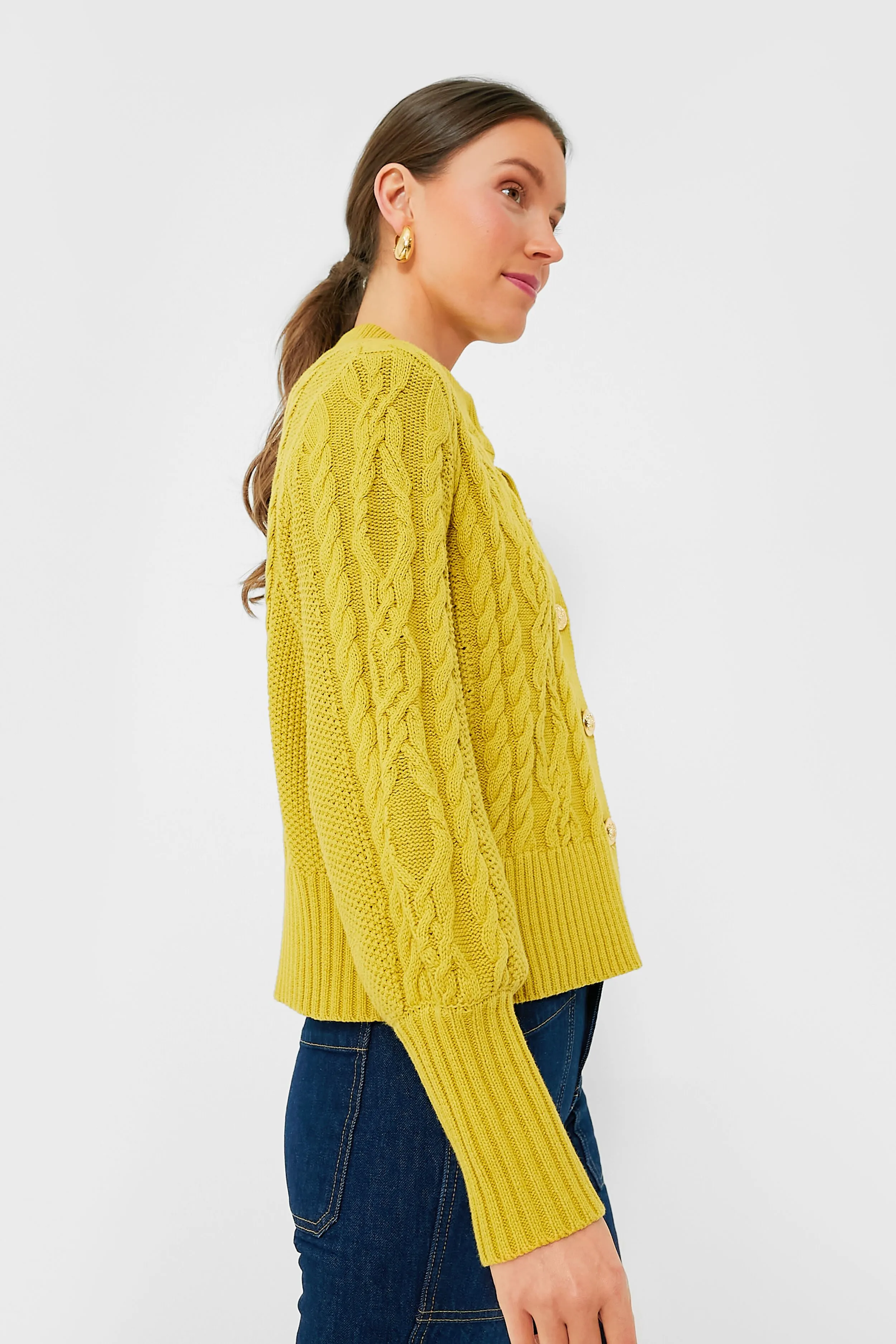 Chartreuse Colette Cardigan