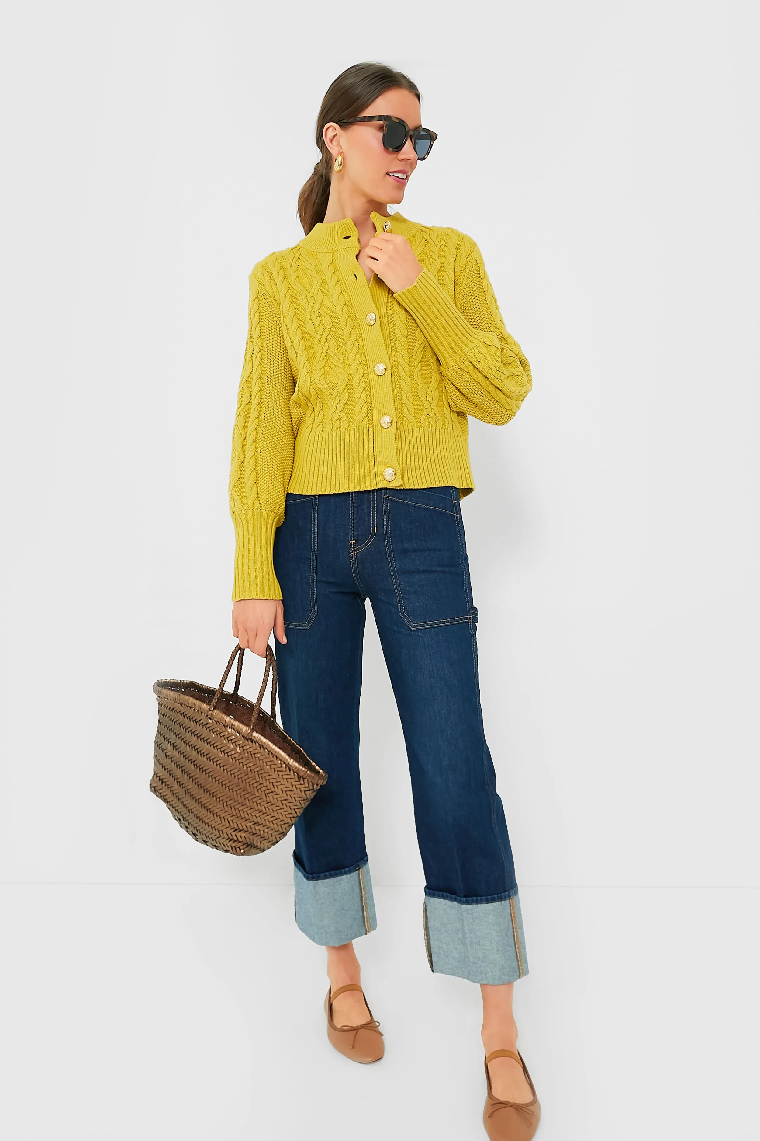 Chartreuse Colette Cardigan