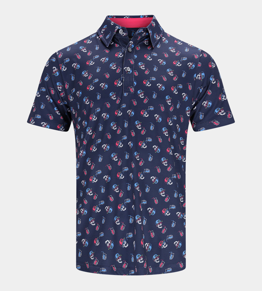 CHILL SKULLS POLO - NAVY