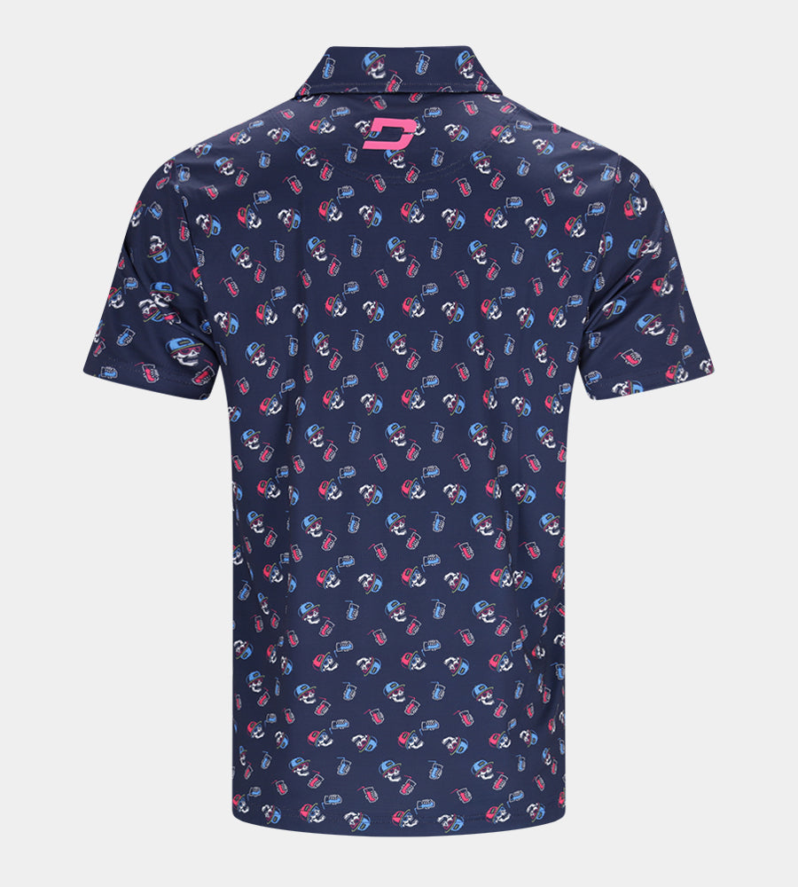 CHILL SKULLS POLO - NAVY