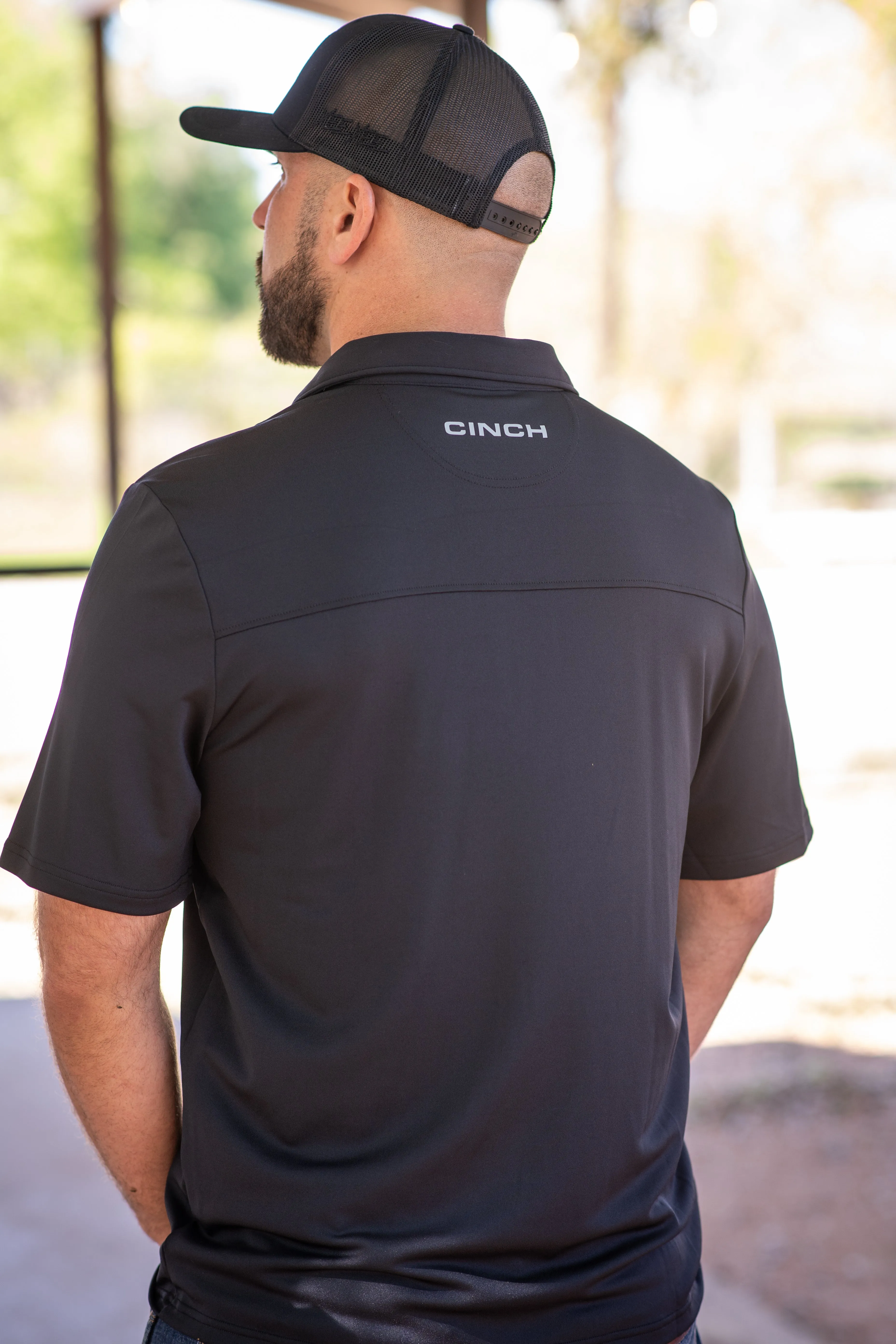 Cinch Arena Flex Black Polo