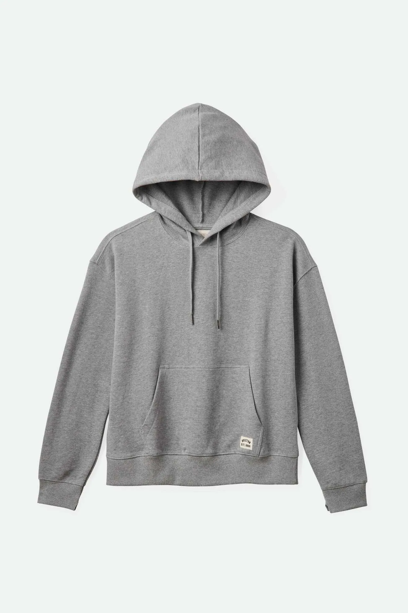 Cross Loop French Terry Hoodie - Heather Grey