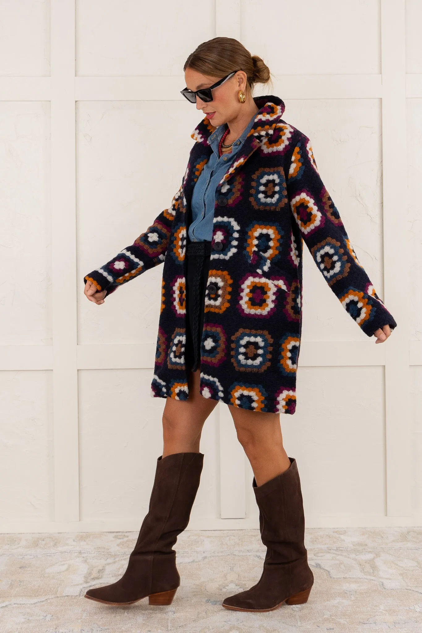 Dancing In The Rain Crochet Coat - SALE