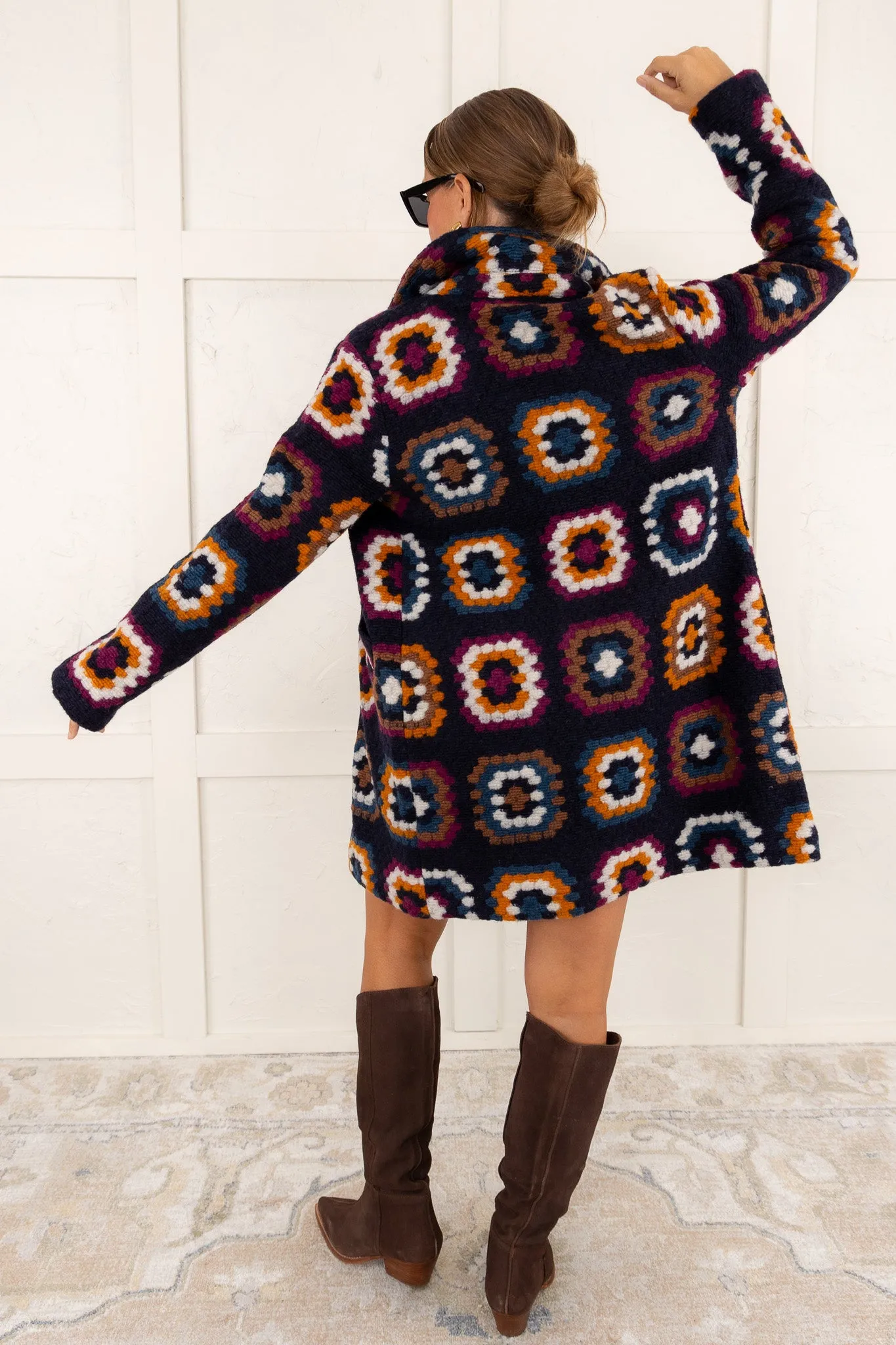 Dancing In The Rain Crochet Coat - SALE