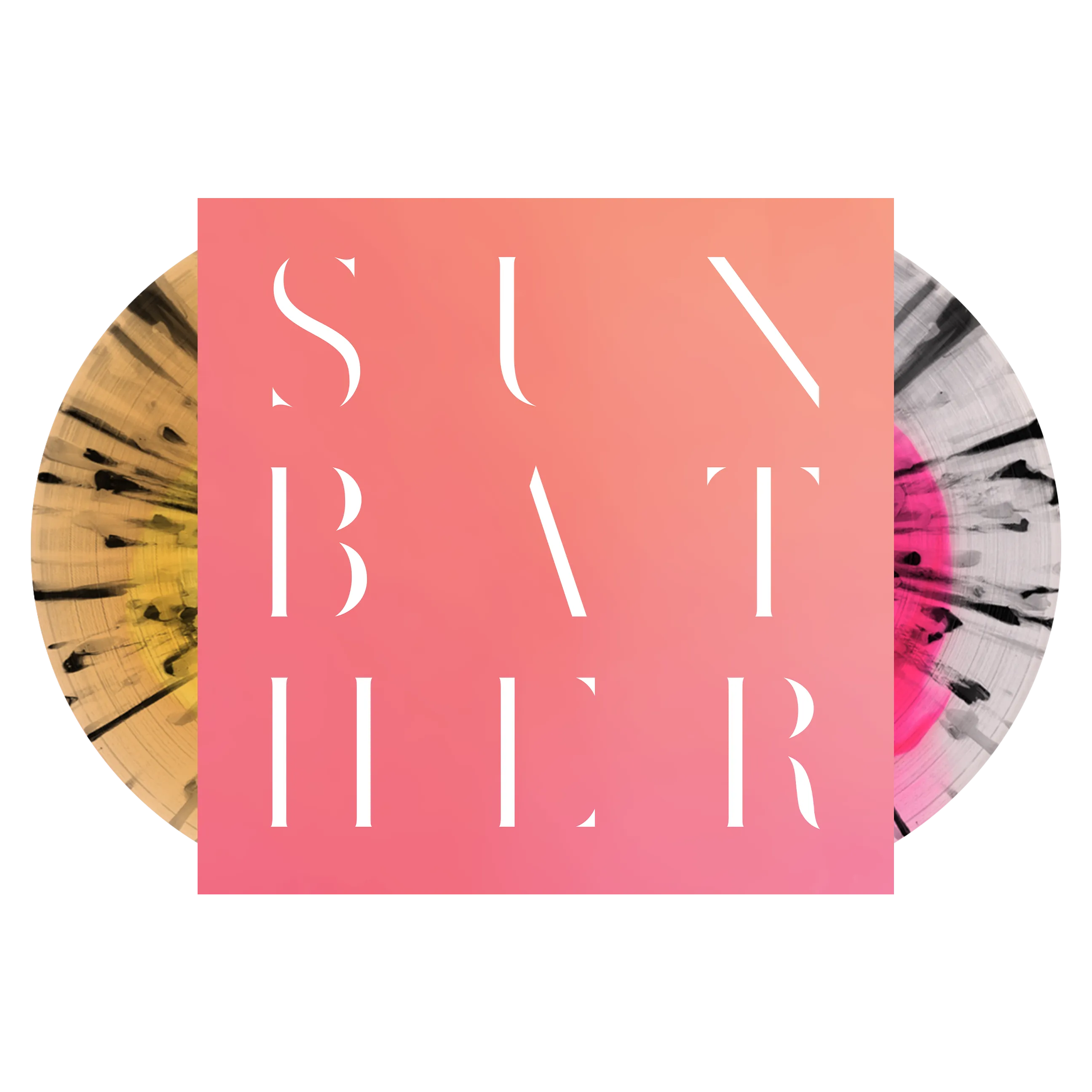 DEAFHEAVEN ‘SUNBATHER’ 2LP (Limited Edition – Only 750 Made, Yellow in Beer / Pink in Transparent w/ Black Splatter Vinyl)