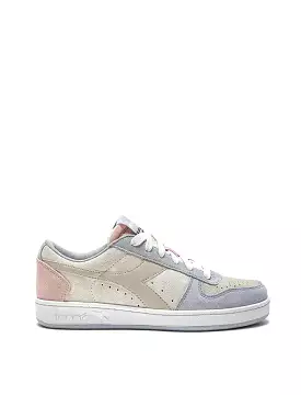 Diadora Magic Basket Low Suede Trainer Arctic Ice / Whisper White