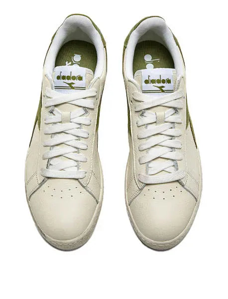 Diadora Womens Game L Low Waxed Suede Pop White / Fern