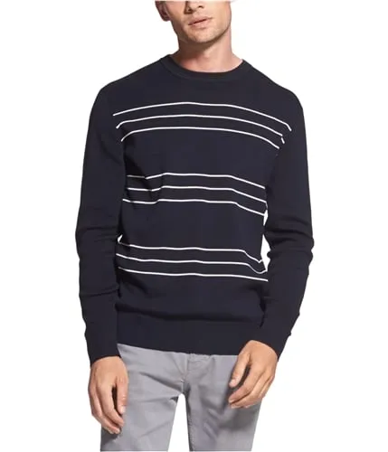 Dkny Mens Slim Stripe Pullover Sweater