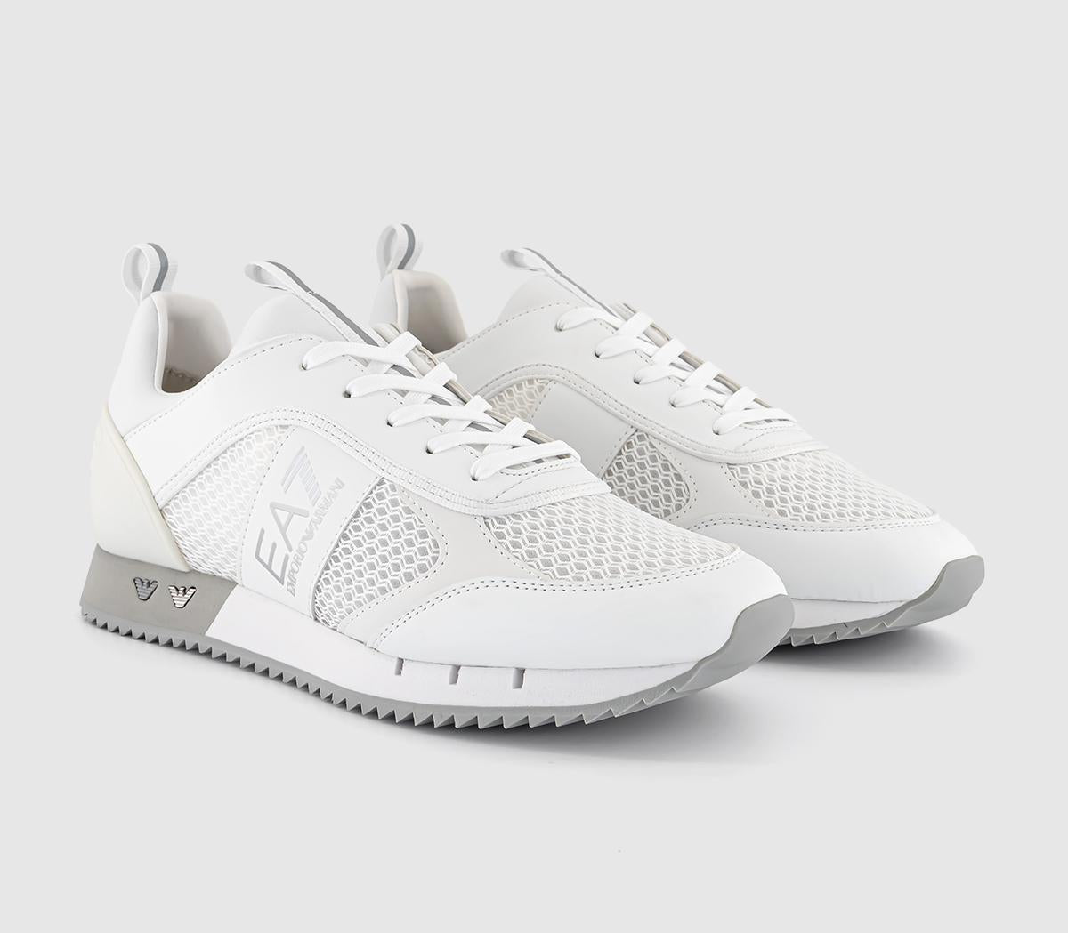 EA7 Emporio Armani Trainers Black & White White Silver